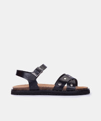 Flat sandal LUSBO-129 black