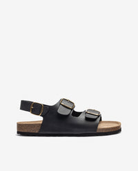 Sandale plate MACAM-151 noir