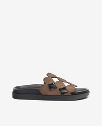 Sandalia plana MORENA-256 marrón