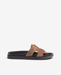 Flat sandal MORENA-314 brown