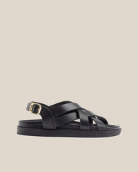 Flache Sandale Morena 005 schwarz