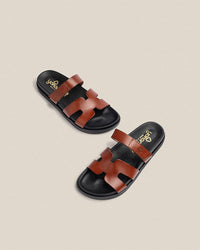 Flat sandal MORENA-125 brown