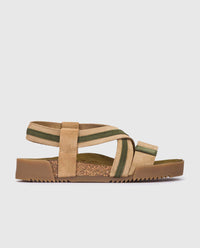 Sandalo con plateau ROSS-005 verde