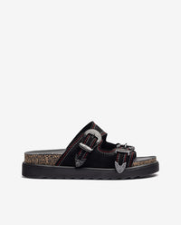 Black Tunnez-253 platform sandal