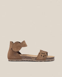 Flat sandal VILLA-086 brown