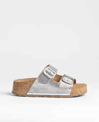 Plateausandale WIWI-003 Silber