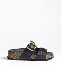 Sandalia plataforma WIWI-252 negro