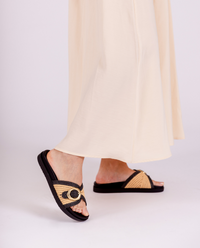 Sandale plate MORENA-305 beige