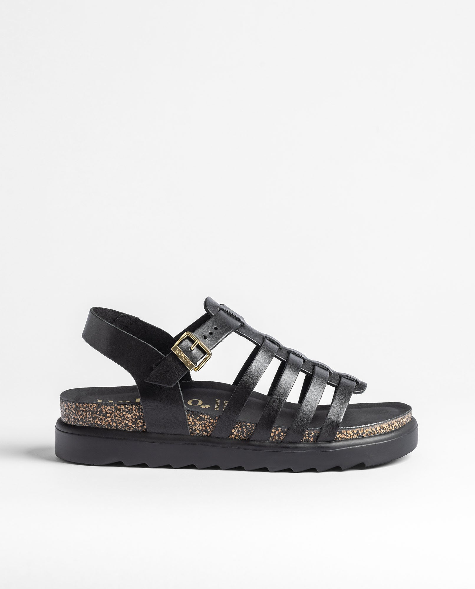 Sandale plate TUNEZ-107 noir