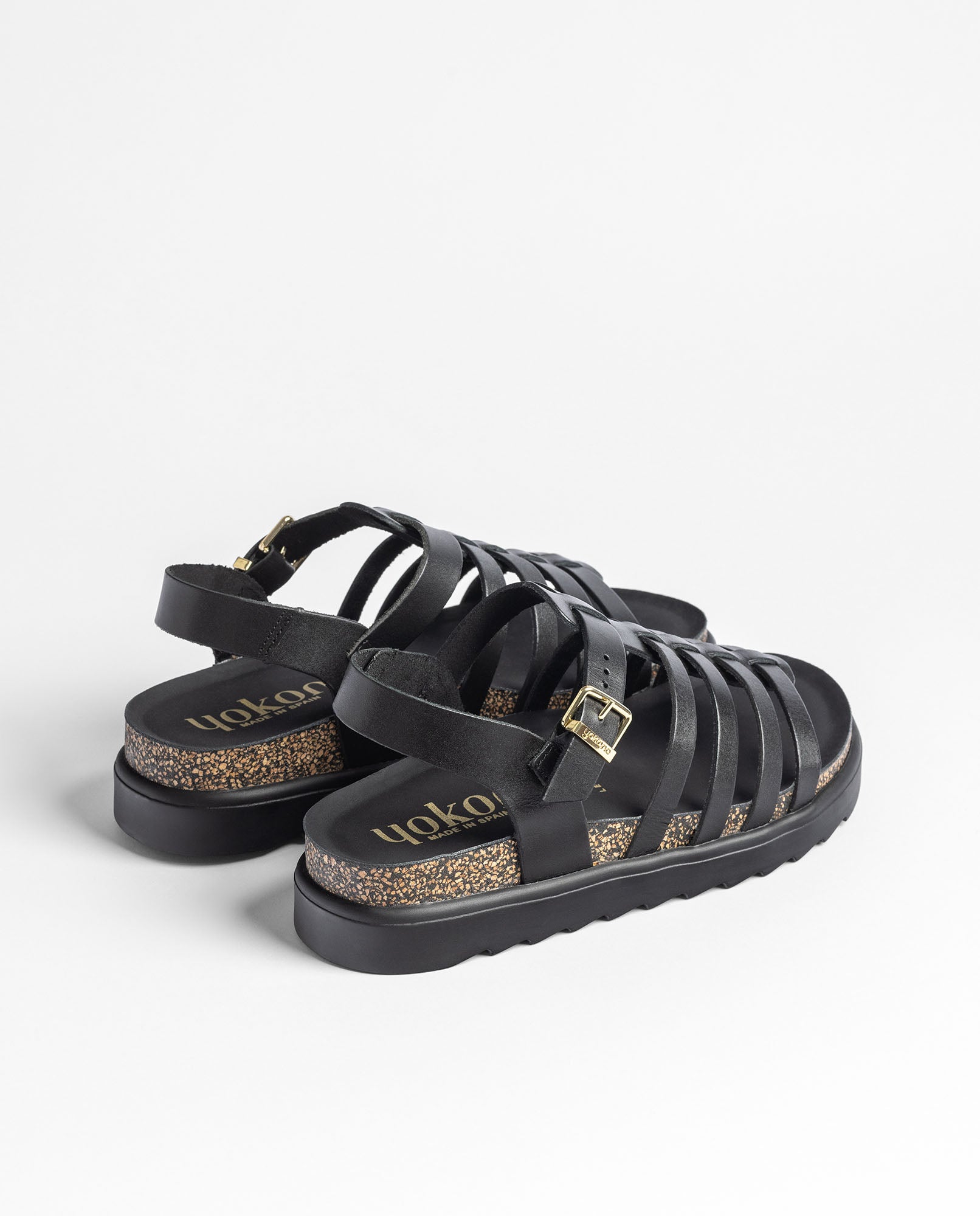 Sandale plate TUNEZ-107 noir