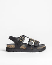 Sandale plate TUNEZ-114 noir