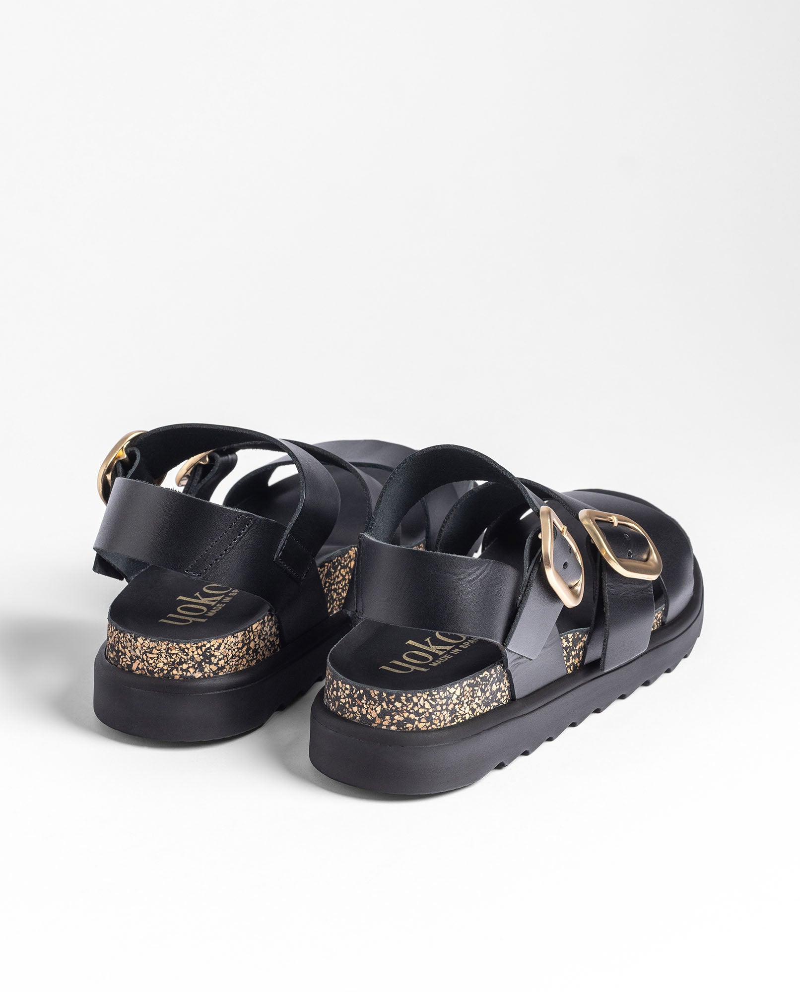 Sandale plateforme TUNEZ-127 noir