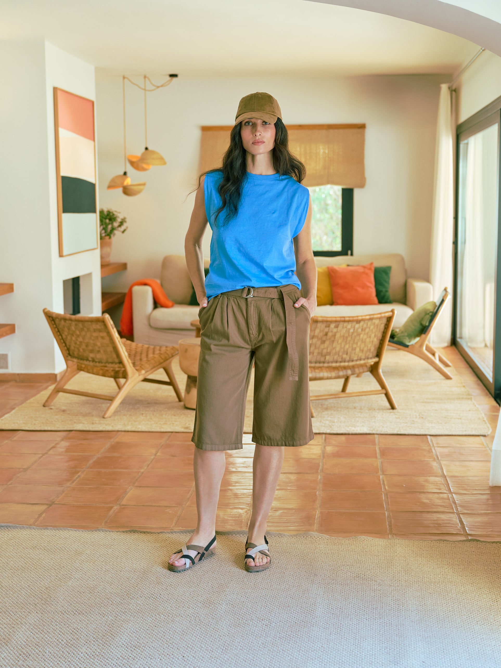 Sandalo basso JERBA-718 marrone