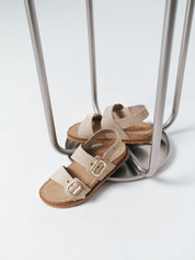 Sandalia plana BOLUS-252 beige