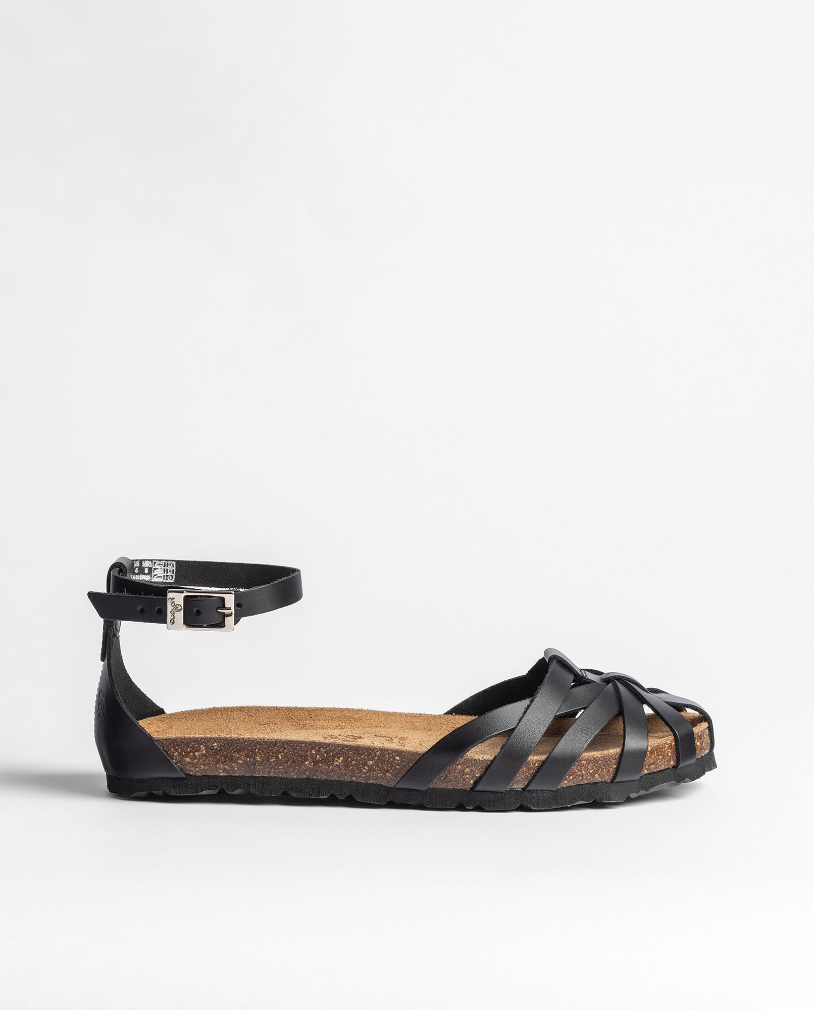 Flache Sandale VILLA-011 schwarz