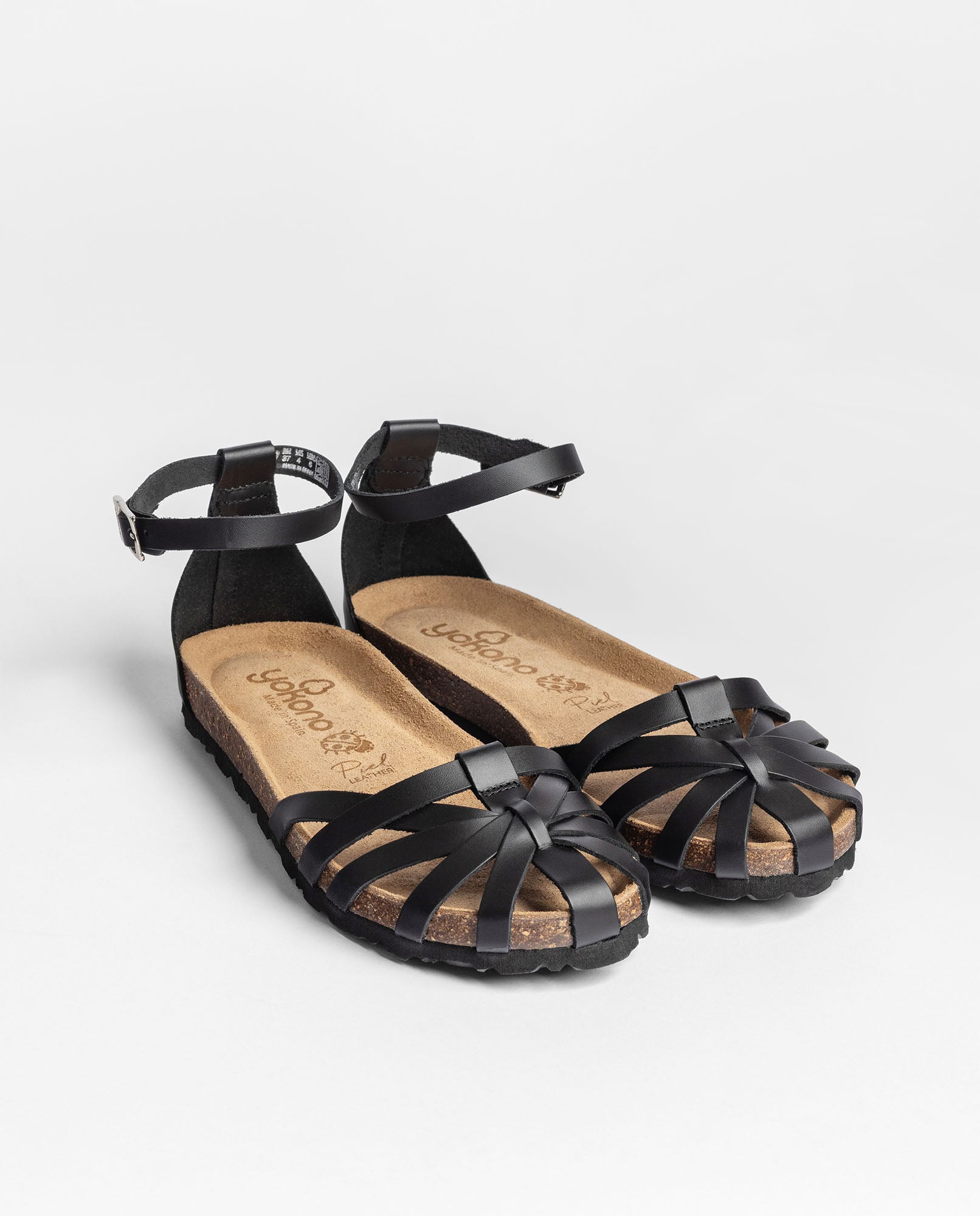 Flache Sandale VILLA-011 schwarz