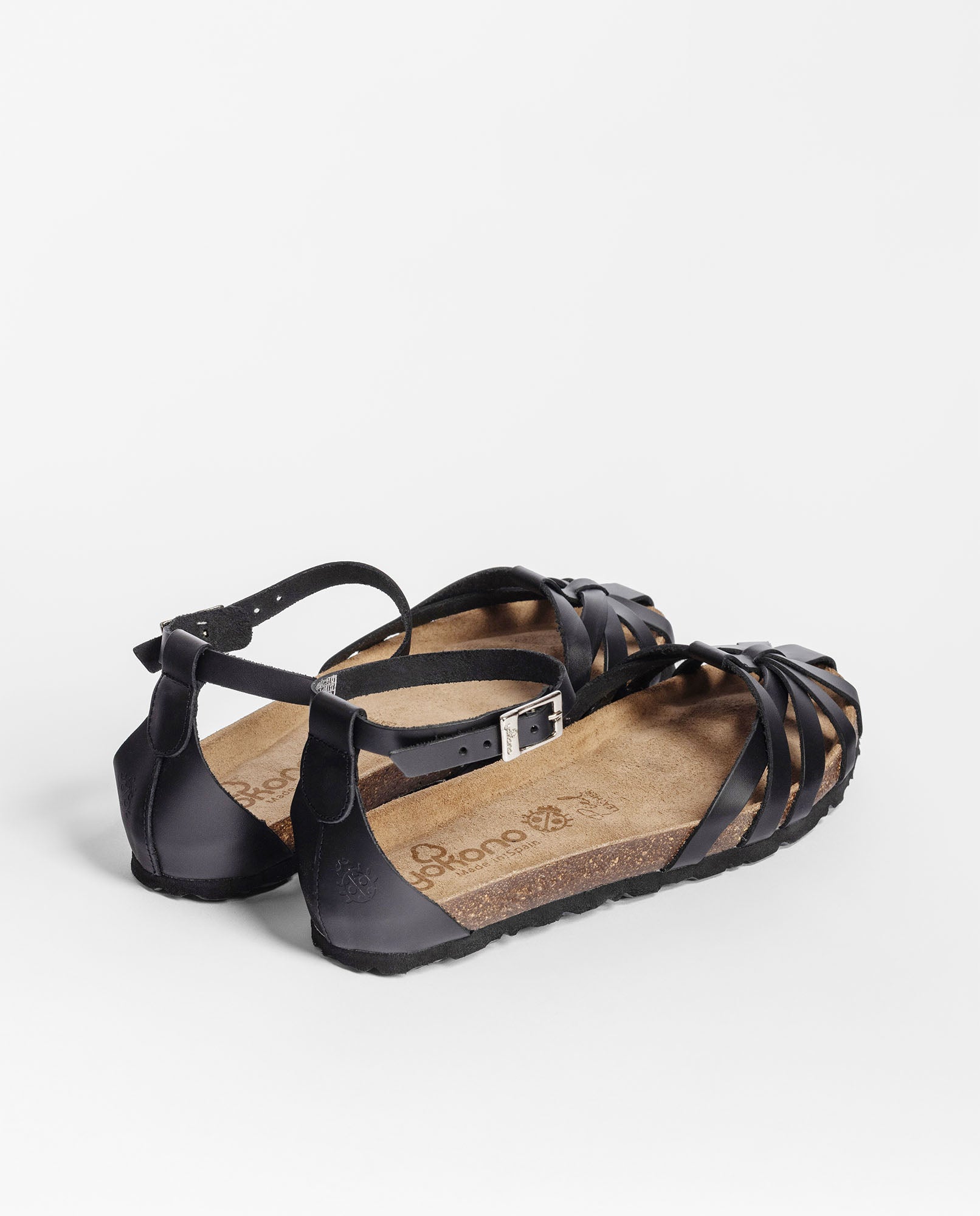 Flache Sandale VILLA-011 schwarz