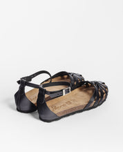 Flache Sandale VILLA-011 schwarz