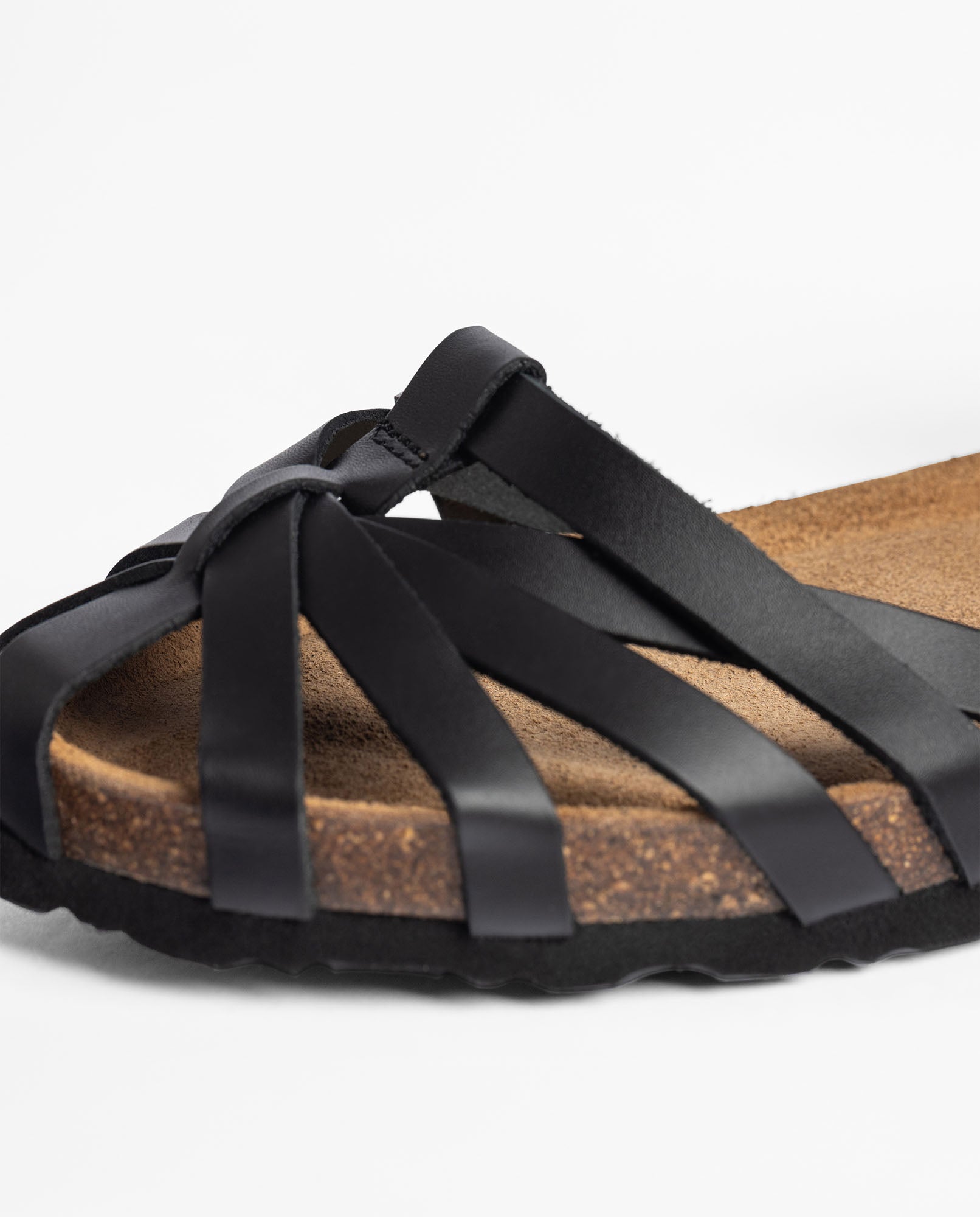 Flache Sandale VILLA-011 schwarz