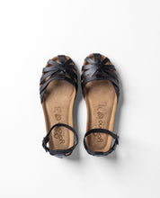 Flache Sandale VILLA-011 schwarz