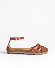 Sandalo basso VILLA-011 marrone scuro