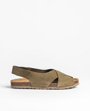 Sandale plate VILLA-175 vert