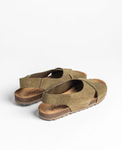 Sandale plate VILLA-175 vert