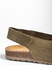 Sandale plate VILLA-175 vert