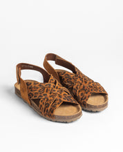 Sandale plate VILLA-251 léopard