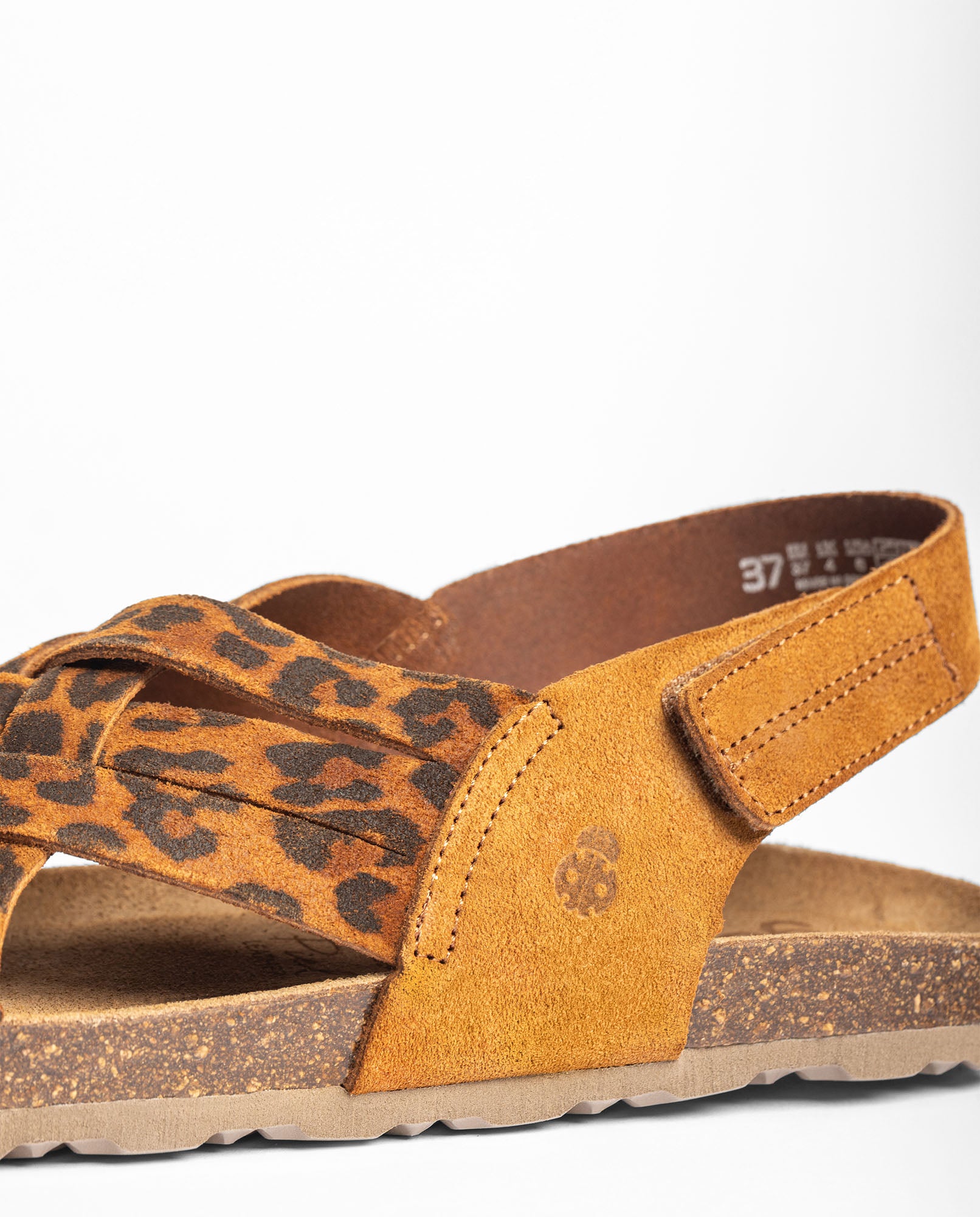 Sandale plate VILLA-251 léopard