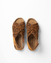 Sandale plate VILLA-251 léopard