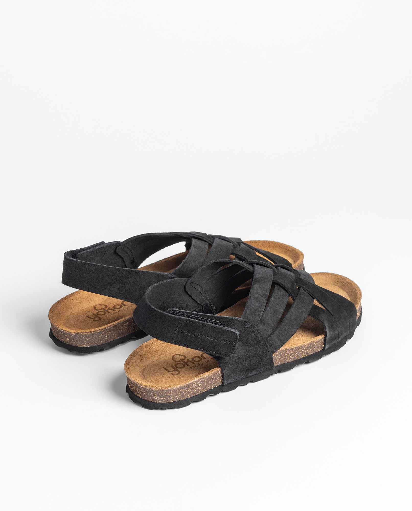 Sandalia plana VILLA-251 negro