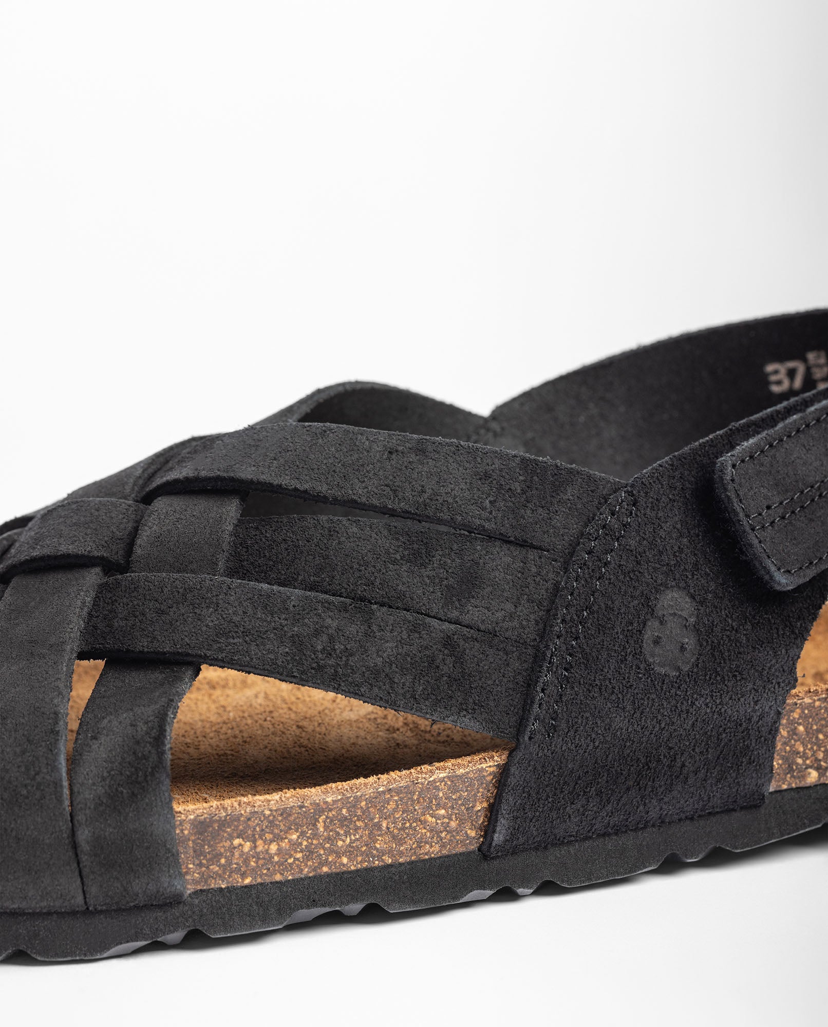 Sandalia plana VILLA-251 negro