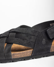 Sandalia plana VILLA-251 negro