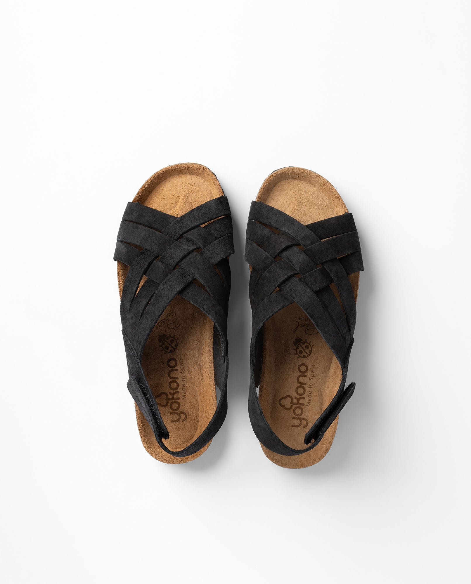 Sandalia plana VILLA-251 negro