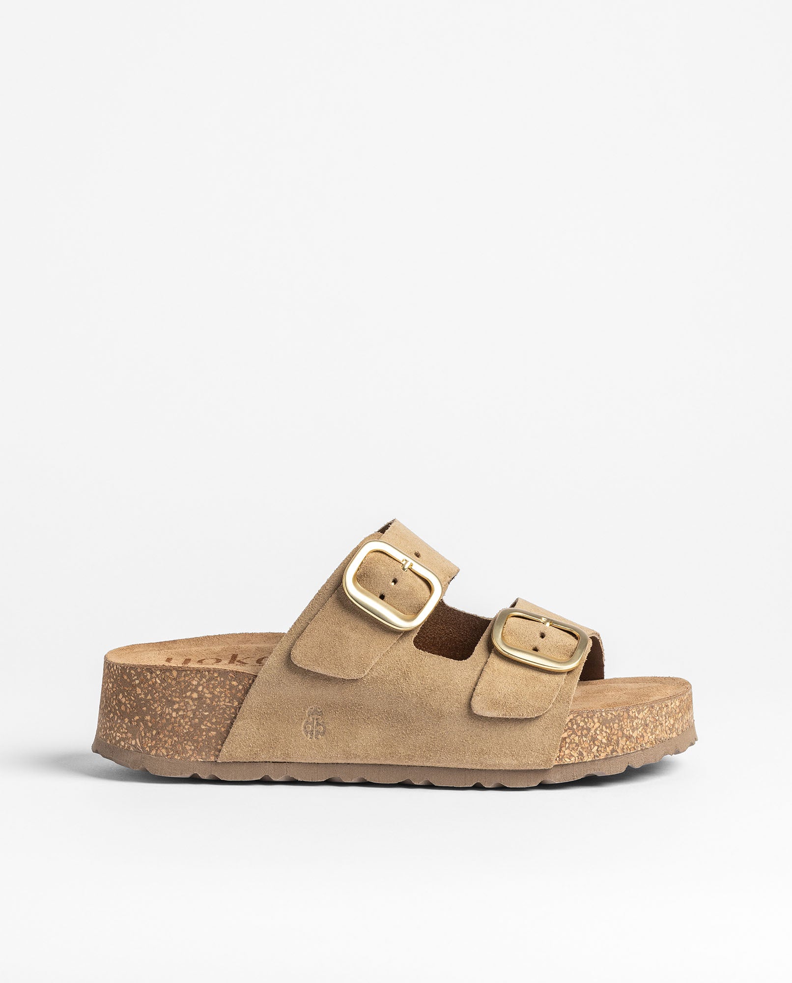 Sandalia plataforma WIWI-003 marrón claro