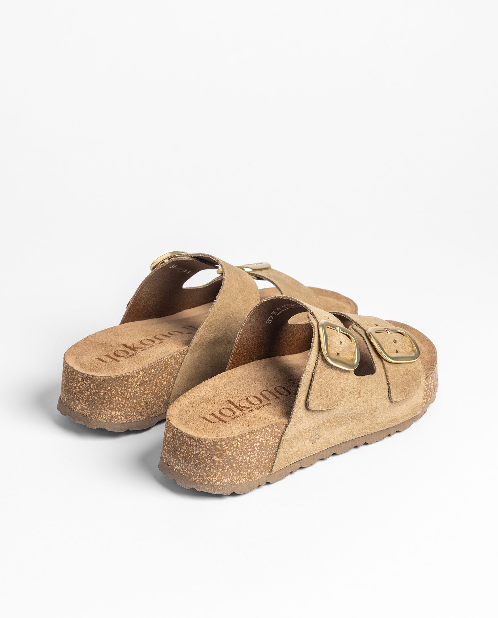 Sandalia plataforma WIWI-003 marrón claro