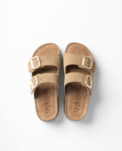 Sandalia plataforma WIWI-003 marrón claro