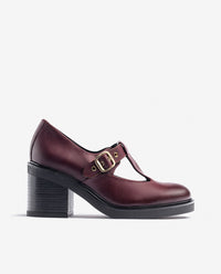 Zapato de tacón ELLA-003 burdeos