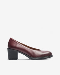 Heeled shoe LILLE-007 burgundy