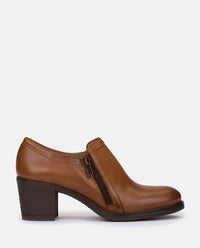 Heeled ankle boots LILLE-009 brown