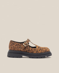 Flacher Schuh CHAM-003 Leoparden