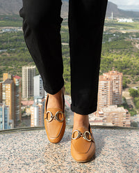 Flat shoe REGINA-001 brown